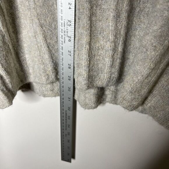 Nic + Zoe Sweater Womens Medium Gray Cable Knit Cowl Neck Pearl Embellishments‎ - Picture 14 of 14